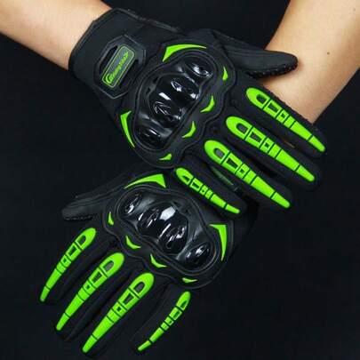 Unisex 2025 New Motorcycle Gloves With Hard Knuckle Protection - Full Finger Non-Slip Riding Gloves For Racing & Touring