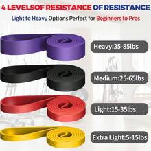 Bands Set 5, Natural Latex Fitness Bands For Workout, Yoga, Weightlifting, Physical Therapy, Mobility And Stret... - B0F93DYR44 - View 6