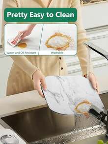 1 Roll Marble White Pattern Shelf Liner, Non-Slip Cabinet Liner, Transparent Non-Adhesive Drawer Liner, Waterproof EVA Fridge Liner, Easy To Cut Cabinet Liner, Suitable For Shelves, Tables, Cabinets, Kitchen And Shelf Liners, Drawer Liners, Cabinet Liners, Fridge Liners, Kitchen Shelf Liners