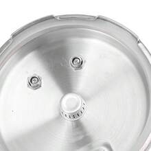 Stainless Steel Pressure Cooker With Glass Lid  For Kitchen & Catering- Gas Stovetop Compatible, Induction Cooker Ready, Universal High Quality Saucepan For Cooking Soup, Rice, Porridge - Durable Cookware Finish, No Power Supply Needed - Silver - View 7