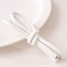 beadia 1m/Pack PU Solid Color Leather Cord, 6mm Thick Round Rope - Suitable For Jewelry Making, Crafts, Sewing, Weaving, Knitting - Durable And Easy To Use Synthetic Faux Leather Cord, Applicable For Various Projects, Sewing Supplies, Crafts, Decorative Rope, Smooth Texture, Can Be Used As Knitting Yarn, Ideal For Craft Enthusiasts - Monochrome - View 14