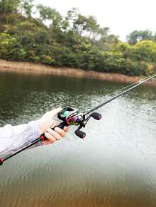 SOUGAYILANG 2.1米碳纤维钓竿，透气EVA手柄，高灵敏度竿尖 | 7.2:1齿轮比，铝合金线杯，陶瓷导环，左右手通用，淡水海水皆宜 - 彩色 - 查看 9