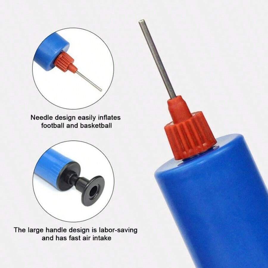 1pcs Random Color Pump Inflator, Ball Pump, Sports Ball Pump, Hand Pump, Portable Pump, Inflator Kit Soccer, Handheld Ball Inflator Pump, Basketball Volleyball, Soccer Ccessories - Multicolor - View 1