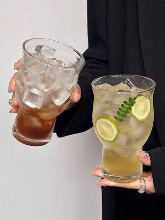 宽口水果茶杯，玻璃杯，适用于奶茶、饮料、果汁、冷饮