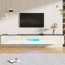 Television Stands & Entertainment Centers - Black + White + MDF + Particle Board + 50-59 Inches - View 3