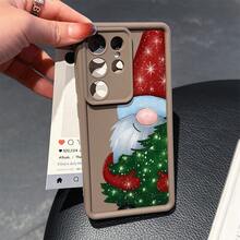 Funda de Teléfono Ligera y Protectora a Prueba de Golpes con Patrón de Árbol de Navidad Abrazando un Elfo Lindo, Adecuada para Galaxy A14/A15/A16/A23/A25/A26/A33/A34/A35/A36/A53/A54/A55/S22/S23/S24/S25/S22+/S23+/S24+/S25+/S22Ultra/S23Ultra/S24Ultra/S25Ultra/S23FE/S24FE, Regalo Unisex, Protección de Teléfono, Cubierta de  para Viajes, Patrón Lindo, Impresión Divertida, Funda Ligera, Protección Suave, Funda Protectora, Funda, Compradores de Vacaciones, Compradores de Regalos - Colores mixtos - Ver 11