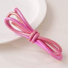 beadia 1m/Pack Colorful Shiny PU Leather Cord, 6mm Thick Round Rope - For Jewelry Making, Crafts, Weaving - Durable And Easy To Use Synthetic Faux Leather Cord, Suitable For Various Projects, Sewing Supplies, Crafts, Decorative Rope, Smooth Texture, Ideal For Craft Enthusiasts - Two-color - View 10