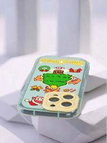 Funda navideña para phone 17 Pro Max E1pc con diseño de árbol, campanas y adornos. Compatible con phone 17, 16, 15, 14, 13, 12, 11 Pro y Plus. - Verde - Ver 4