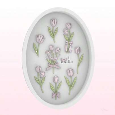 Khuôn đúc nhựa hình hoa tulip, Phụ kiện khuôn silicon, Khuôn đúc nhựa lỏng, Khuôn silicon làm móc khóa nhựa, Khuôn nhựa