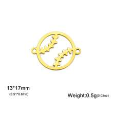 AMAXER 3件套不锈钢迷你足球、棒球、篮球、排球和羽毛球拍吊坠，手工DIY饰品制作材料，节日礼物，批发 - 球類 - 查看 18