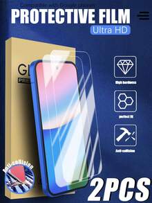 2 piezas de protector de pantalla ultra claro compatible con Pixel 9/9 Pro/9 XL/9a/10/10 Pro/10 XL, alta definición, dureza 9H, accesorios esenciales de protección de pantalla de fácil instalación, aplicable a protección diaria, oficina, hogar, protector de pantalla de teléfono a prueba de agua, a prueba de golpes, resistente a caídas y arañazos - transparente - Ver 30