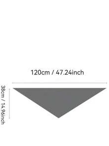 Bufanda/chal triangular de punto para mujer, cálido cuello envolvente, pequeña bufanda versátil y multifuncional, para otoño/invierno con vestido - Bufanda triangular marrón oscuro - Ver 2