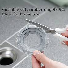 防异味防虫淋浴排水阀，塑料材质，浴室配件，防水，易于清洁，适用于浴缸和浴室 - 彩色 - 查看 5