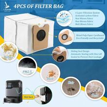 适用于 Eufy C20 Omni 扫地机器人的 6 片装替换拖把垫 - 可水洗超细纤维拖把布，可重复使用拖把垫替换装 - 作為 - 查看 10