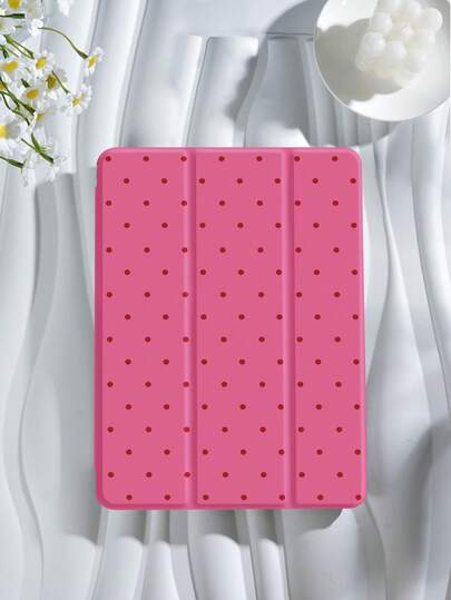 Kingsung Polka Dot & Minimalist Pattern Tablet Protective Case, Compatible With IPad 9.7/10.2/10.5/10.9/12.9/Pro 11 (10th Gen), Galaxy Tab S6 Lite 10.4", Kindle Paperwhite 12th Gen (2024), Kindle 11th Gen (2022), Offers Gentle Shock Protection, Supports Smart Stand/Auto Wake/Sleep Function