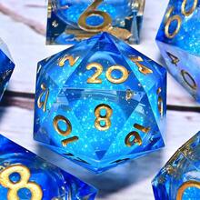 7 件树脂角色扮演游戏骰子套装 - 多面骰子，适用于桌游、角色扮演游戏和节日礼物（圣诞节/感恩节/斋月/复活节） - 彩色 - 查看 12