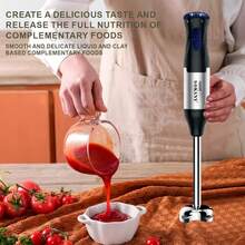 SOKANY SK-1711-4 1000W 四合一手持搅拌机套装，包含多功能搅拌轴、打蛋器、切碎器和量杯，适用于食品加工和婴儿辅食搅拌。 - 美規A型插(110-127V) - 查看 7