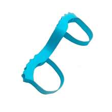 Adjustable Toe Strengthener Resistance Band Blue Silicone For Leg Training Hip Building Foot Mobility Stretching Exercise Bands