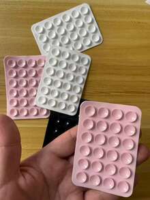 1 pieza Estuche de teléfono de silicona con ventosa, Agarre de ventosa para teléfono, Octobuddy, Agarre adhesivo para teléfono, Soporte adhesivo para teléfono, Adhesión sin costuras, Adecuado para baño, cocina, dormitorio, sala de estar, comedor, gimnasio, automóvil, artículos esenciales de viaje, útiles escolares, campamento vacacional, accesorios de vacaciones, miniatura de verano