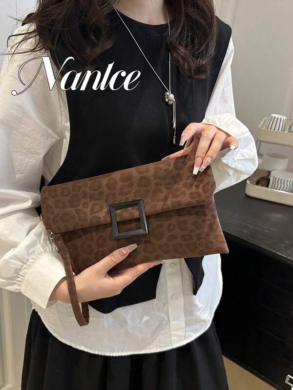 New And Stylish Women's Envelope Bag, Versatile Solid Color Handbag, Large Capacity Casual Handbag