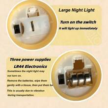 Cute Capybara Night Light, Soft Silicone Animal Shaped, Portable Bedside Lamp, Adds Ambiance To Any Room, Suitable For Bedroom Or Living Room, Also A Fun Home Decor Item [Large/Small: Constant Light | USB Version: Touch Dimmable & 30-Min Timer] - Multicolor - View 8