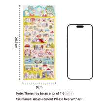 1pc Adorable Cartoon Stickers, Suitable For Scrapbooking, Diary Decoration, Gift Packaging, Creative DIY And More, Adding Playfulness And Vitality To Handmade Works, Meeting The Decorative Needs Of Scrapbooking Enthusiasts And Creative Makers [Some Parts Random, Color Difference May Occur] - Multicolor - View 12