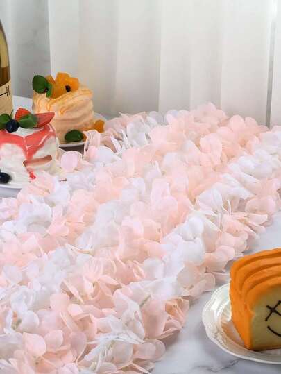 100cm Artificial Wisteria Flower Garland, Silk Wisteria & White Flowers, Suitable For Wedding, Party, Indoor & Outdoor Decor, Easy To Hang, Reusable Faux Wisteria Vine For Patio, Wall, Bedroom, Garden, Wall, Indoor & Outdoor, Wedding, Dining Table, Birthday Party Decor | Elegant Hanging Flowers | Lifelike Floral Decoration