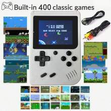 YiYi 1 szt. Macaron Mini 400-w-1 Konsola do gier 1020 mAh Bateria Przenośna Retro Klasyczna Gra Przenośna Kolorowa Konsola do Gier Retro Maszyna Do Gier (1 Gracz/2 Graczy)