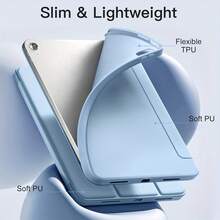 3-Fold Tablet Protective Case Suitable For Honor Pad X8A/X9A 11.5", MatePad 11.5" S/MatePad SE 11 2024, Also Fits MatePad/Honor Pad/Mi Pad/GalaxyTab/Tab, And Redmi Pad SE 11" 2023, Auto Wake/Sleep Function, Solid Color TPU Material