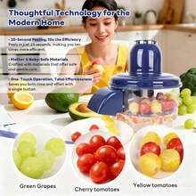 No-Mess Automatic Peeler! Electric Garlic & Tomato Peeler Tool, Effortlessly Peel Small Fruits In Seconds With One Press (Blue) - Blue - View 4