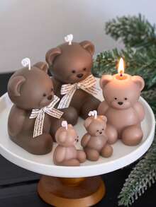 1pc Cute Cartoon Bear Candle Silicone Mold,Home Decor,Room Decor,Wedding Decor,Table Decor,Handmade Aromatherapy Candle Mold,Soap Mould,DIY Mini Bear Epoxy Resin Gypsum Mould,Gift For Woman,Birthday Gift,Best Friend Gifts,DIY Gift - Mold - View 6