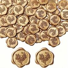 25/50/100Pcs Heart Wax Seal Stickers, Handmade Envelope Seals Self Adhesive Wax Stickers, Eucalyptus Wedding Invitation Envelope Seal Stickers, Perfect For Invitation, Christmas, Gift Wrapping, Party, Wedding Party, Envelope - Multicolor - View 10