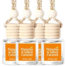 Osmore Caramel Kiss, Extra-Rich Caramel And Creamy Vanilla Car Air Freshener, Strong Sweet Scent For Instant Mood Boost, Warm Dessert-Inspired Hanging Diffuser, Long-Lasting Fragrance For Car, Car Accessories For Women, Car Decor, Valentine's Day Gift - Pistachio & Salted Caramel - 查看 11