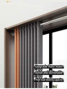 超长免钻孔不锈钢可伸缩窗帘杆，可用作浴帘杆、窗帘杆、衣柜挂杆、可伸缩杆、晾衣杆、挂杆、支撑架、厨房用具收纳杆