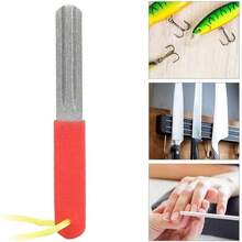 Hook Sharpener, Fishing Hook Hone, Fishhook Sharpening Whetstone Double Side 400/800 Grits Fish Hook Grinding File Fishing Grinding - inicial - Ver 9