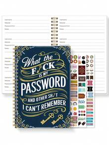 BUBU 1 Libreta de contraseñas en inglés Libreta de direcciones Libreta de teléfonos Libreta multifunción con tapa dura para oficina y negocios con correa para la muñeca, 8.5 * 5.5 pulgadas, dispositivo de almacenamiento de contraseñas para inicios de sesión en Internet, sitios web, nombres de usuario y contraseñas, útiles para el regreso a clases