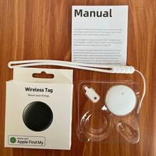 Localizador de dispositivo anti-perda inteligente GPS, rastreamento em tempo real, sem necessidade de instalação, adequado para animais de estimação, bolsas, malas, bicicletas, carros, compatível com o sistema iOS para encontrar meu aplicativo, anti-perda sem preocupações (somente iOS)