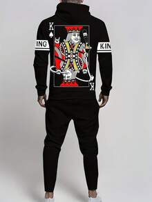 Men's Christmas Nightmare Series 3D Digital Printed Hoodie Set Cosplay Costume - Mixed Colors - View 2