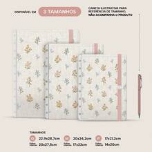 Front And Back Cover Iscool For Disc-Bound Notebook, Floral Stitching. - cá hồi - Xem 2
