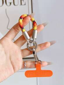 1条创意迷你短绳，8毫米指环挂绳手机挂绳汽车钥匙链吊坠防丢防盗小吊坠 - 彩色 - 查看 14