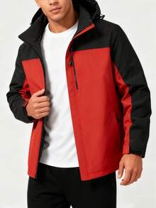 Men's New Graphene Windproof Waterproof Outdoor Padded Coat, Winter - Red - View 2