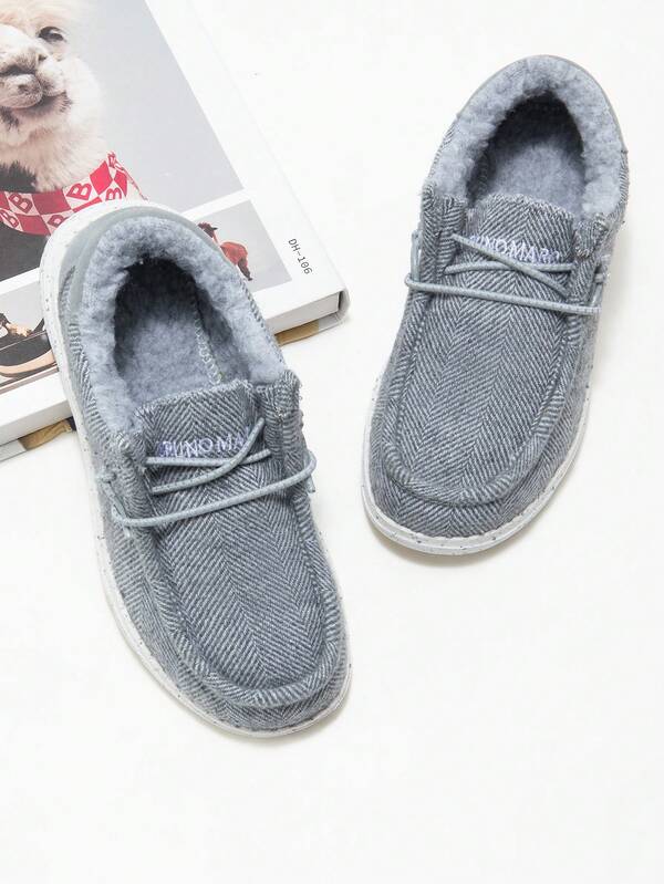 Kids Winter Warm Loafers Cozy Fuzzy Lined Slip On Casual Shoes Cold Weather Comfort Boys Girls(Toddler/Little Kid/Big Kid)