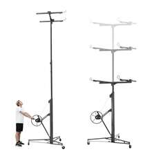 Drywall Lift For Wall Panels And Ceiling Installation: 68 Kg Load Capacity, Adjustable Height 140-335, Foldable, 3 Wheels With Brakes, 60° Tilt Adjustment