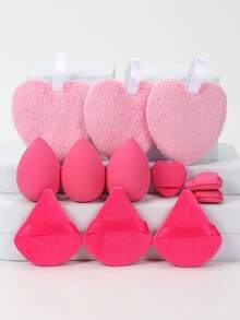 12pcs Reusable Double-Sided Makeup Remover Pads, Gentle Cleansing For Removing Heavy Makeup, Suitable For Mixing BB Cream, Foundation, Powder, Concealer, Blush, Eyeshadow To Create A Flawless Complexion, Expands When Wet, Latex-Free, Suitable For All Skin Types,Cheap,Stocking Stuffers,Makeup,Makeup Tools,Cheap Stuff,Gifts,Gifts For Women,Christmas Gifts - Multicolor - View 14