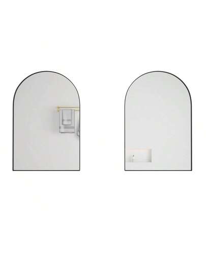 Elegante Oval Spiegel Cabinet, Built In Medicine Wand Mounted Cabinet Metal Frame, Adjustable Shelves, Storage Bathroom, Living Room Bedroom, Goud view 8