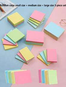 Colorful Sticky Notes, Memo Pads, Student Notebooks, Office Memo Pads, Self-Adhesive Sticky Notes, Suitable For Office, Home And School Use