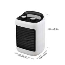 Aire Acondicionado Portatil, Enfriador de Aire Mini, Ideal para Dormitorio y Oficina, Ventilador de Enfriamiento Portátil con 3 Velocidades, Ideal para Dormitorio y Oficina, Mini Aire Acondicionado portatil, Ventilador de Aire Evaporativo - Blanco - Ver 3
