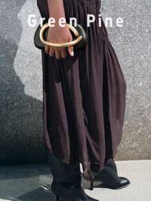 Black PU Leather Clutch - Ideal For Valentine's Day, Comfortable & Fashionable, Stylish Handbag, Personalized Gift Choice, 2025 Must-Have Accessory, Distinctive Style Suitable For Various Occasions, Affordable Price With Luxurious Feel, Party Bag, Perfect Match For Holiday Party Dresses, Evening Gowns And Sequin Dresses, Suitable For Parties, Weddings, Galas, Formal Events, New Year Essential - Black - View 4