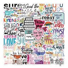 50pcs Motivational Quote Stickers, Inspirational Stickers, Positive Stickers, Affirmation Stickers, Waterproof Vinyl Stickers, Suitable For Diary, Computer, Scrapbook, Luggage, Water Bottle, Phone, Etc. - Multicolor - View 9