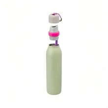 Owalaa Avocado Green Water Bottle 24oz, 710ML, With Straw,Suitable For Carrying Out,Heat Preservation Time More Than 24 Hours, Cold And Hot Water Can Be Insulated, Can Make Coffee, Frozen Drinks, Suitable For Camping, Work, Indoor And Outdoor Use. - 橄欖綠 - 查看 3